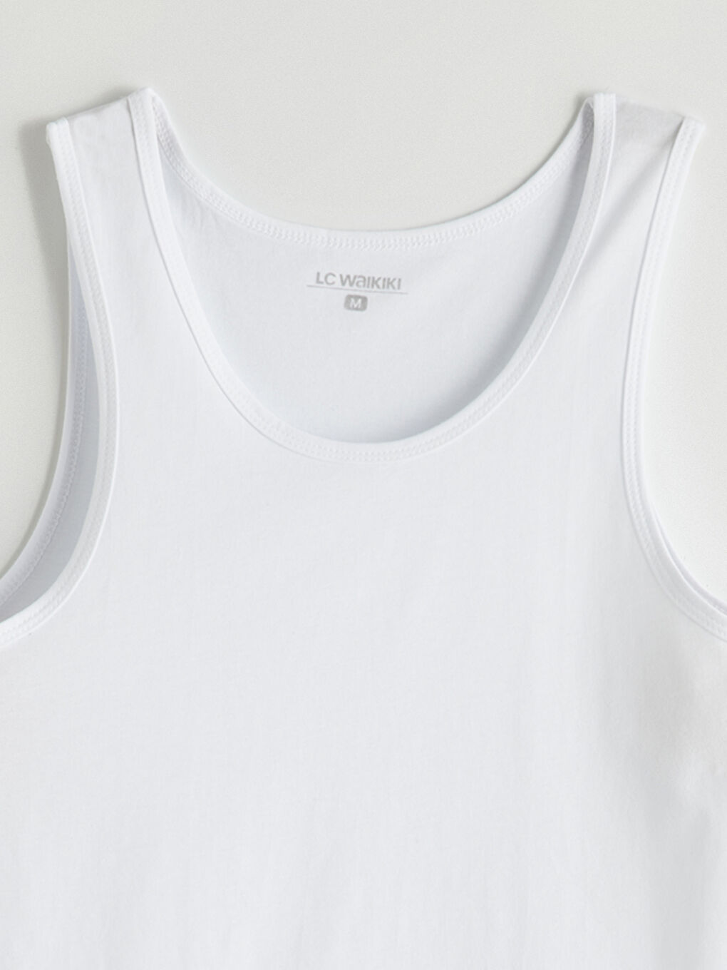 Beyaz U Yaka Erkek Atlet 3'lü-7