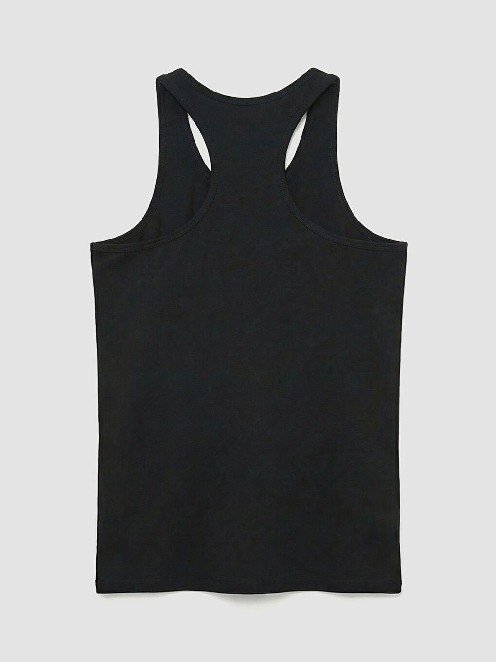 Siyah U Yaka Penye Erkek Atlet-3