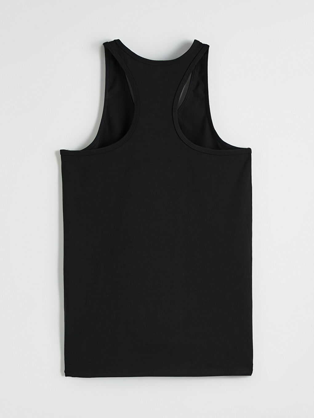 Siyah U Yaka Penye Erkek Atlet 2'li-17