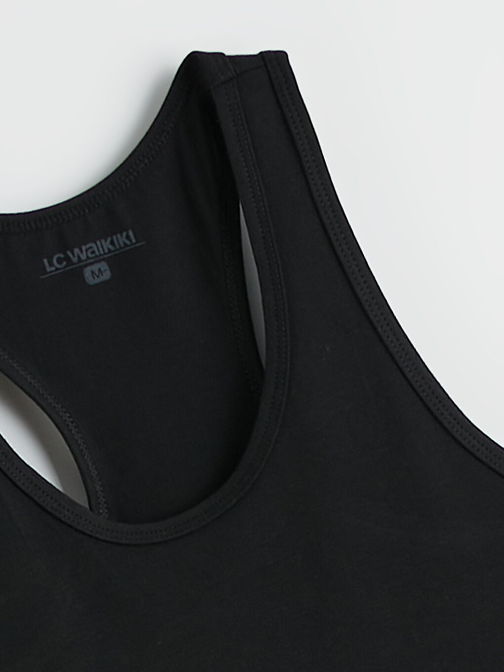 Siyah U Yaka Penye Erkek Atlet 2'li-14