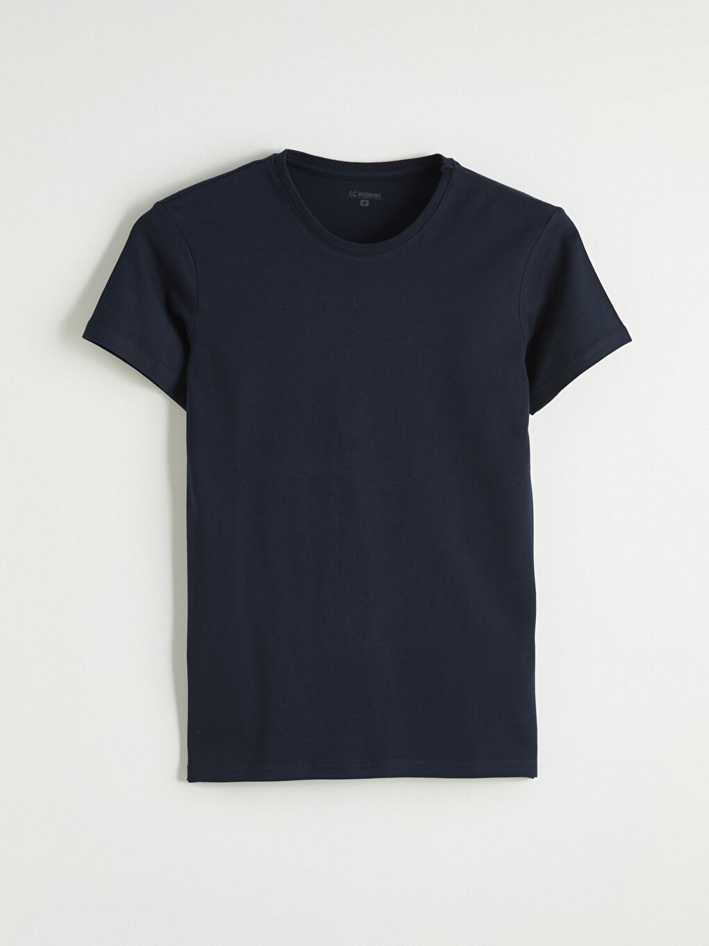 Lacivert Bisiklet Yaka Kısa Kollu Erkek Atlet-4