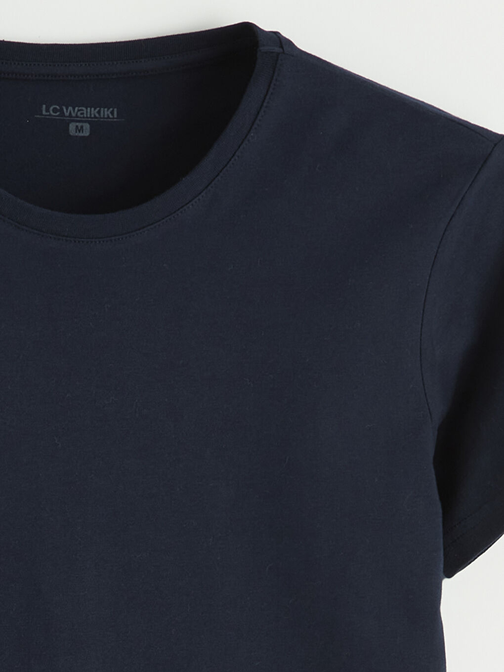 Lacivert Bisiklet Yaka Kısa Kollu Erkek Atlet-5