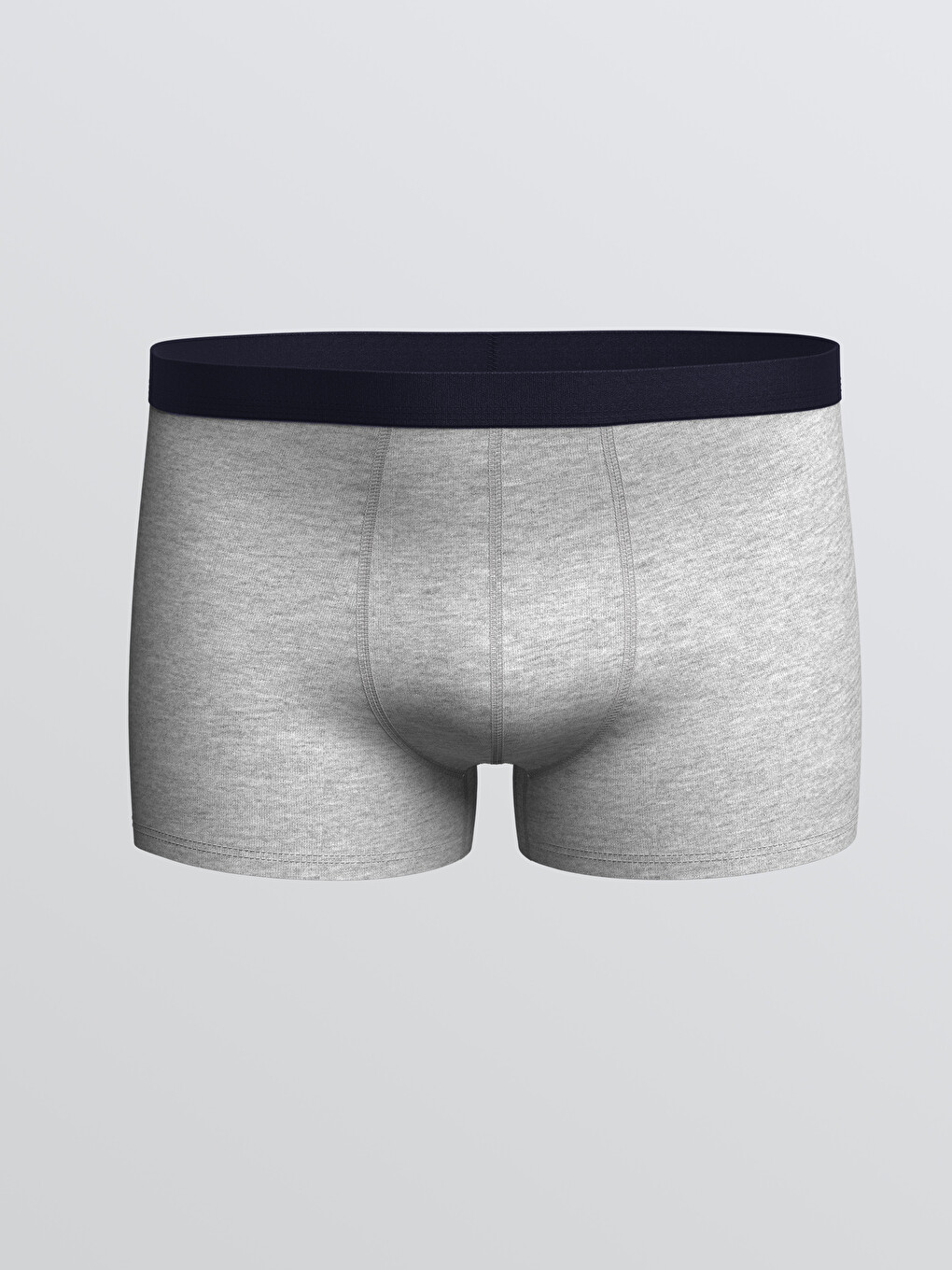 Gri Pamuklu Esnek Erkek Boxer