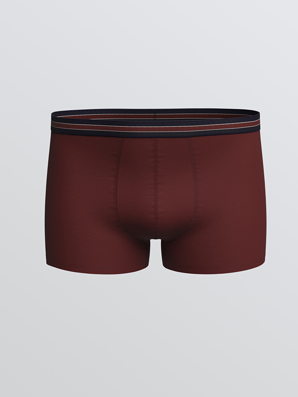 Bordo Pamuklu Esnek Erkek Boxer