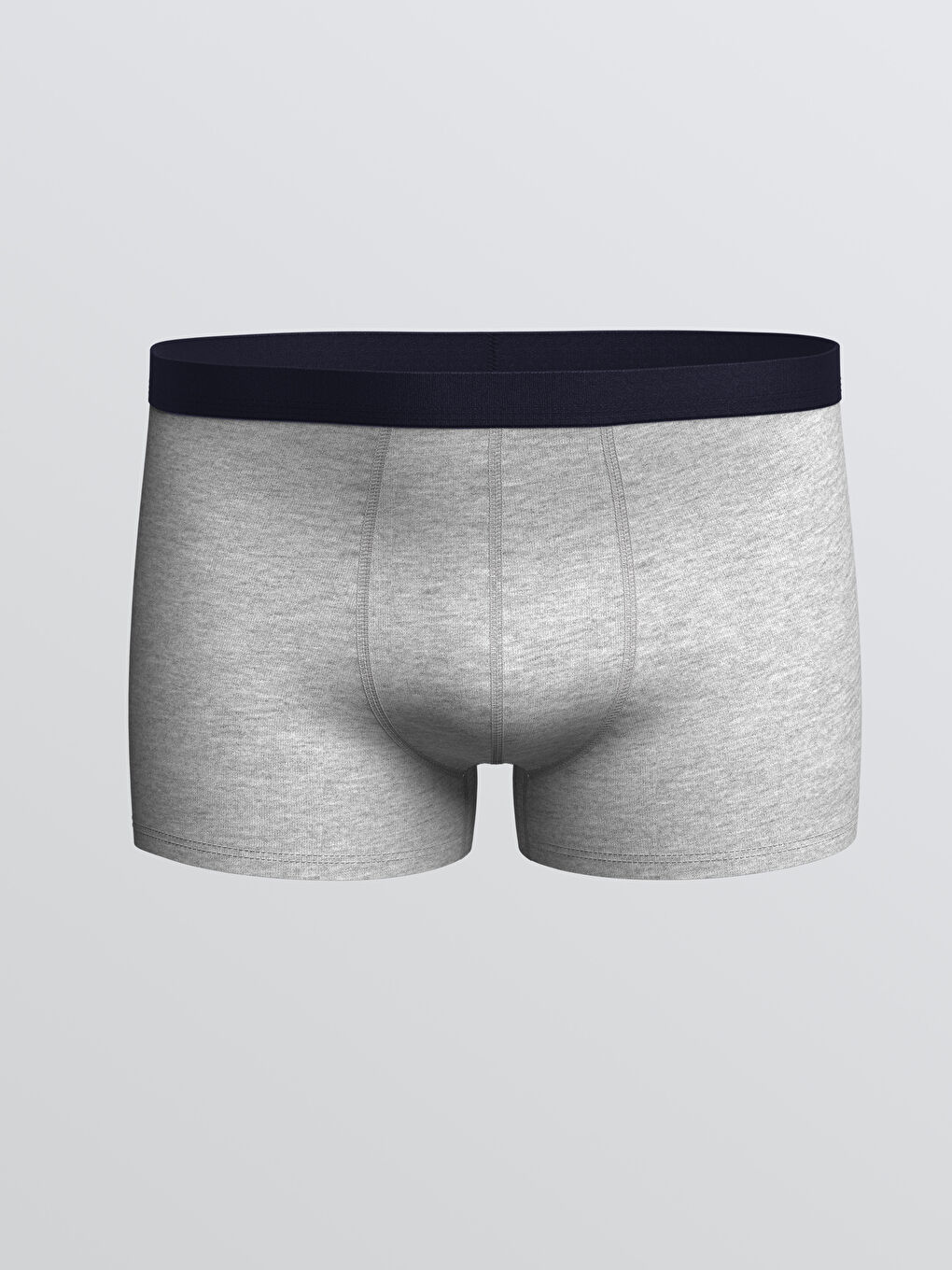 Lacivert Büyük Beden Standart Kalıp Pamuklu Esnek Erkek Boxer 3'lü-5