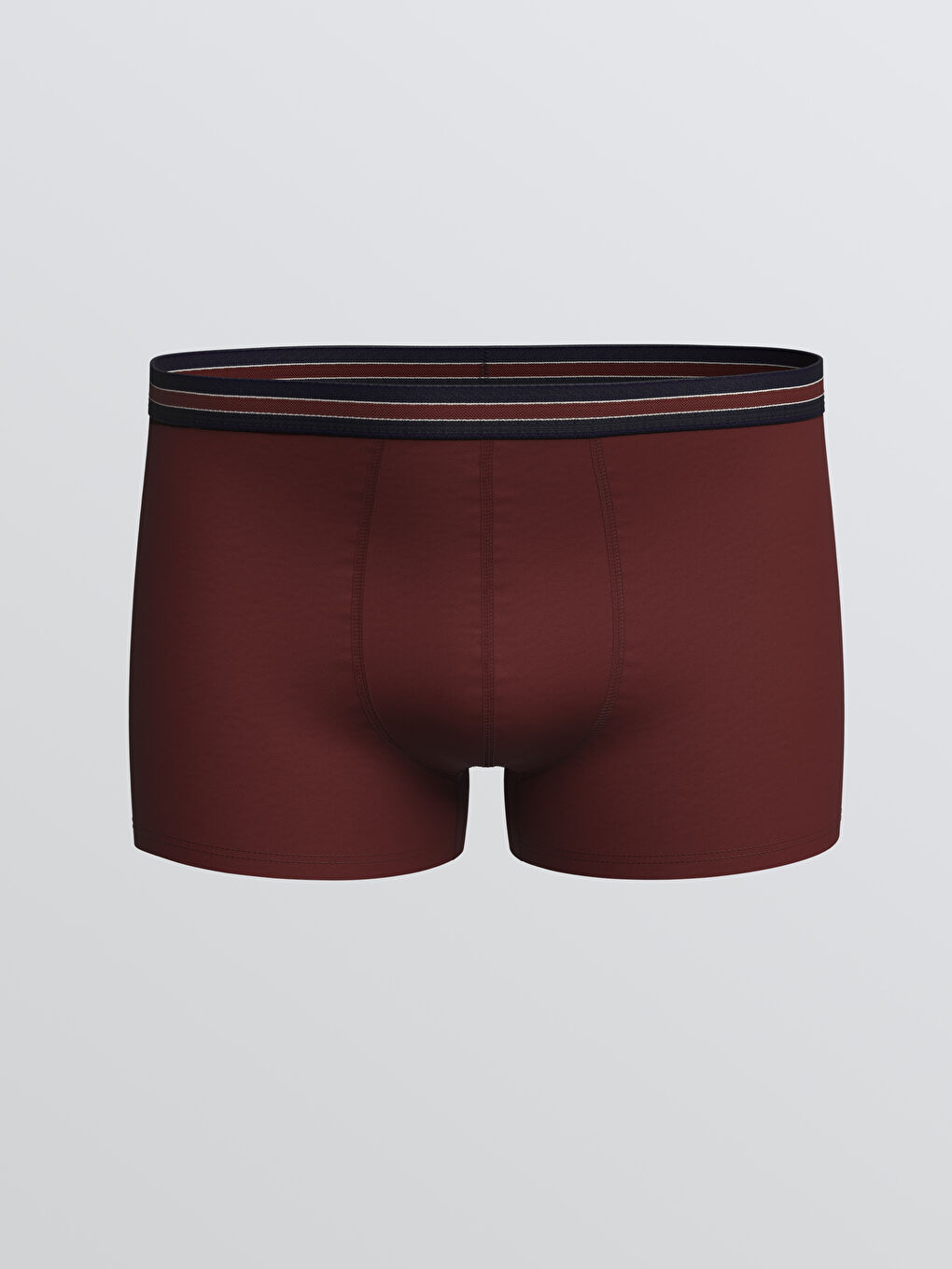 Bordo Standart Kalıp Pamuklu Esnek Erkek Boxer 5'li-1