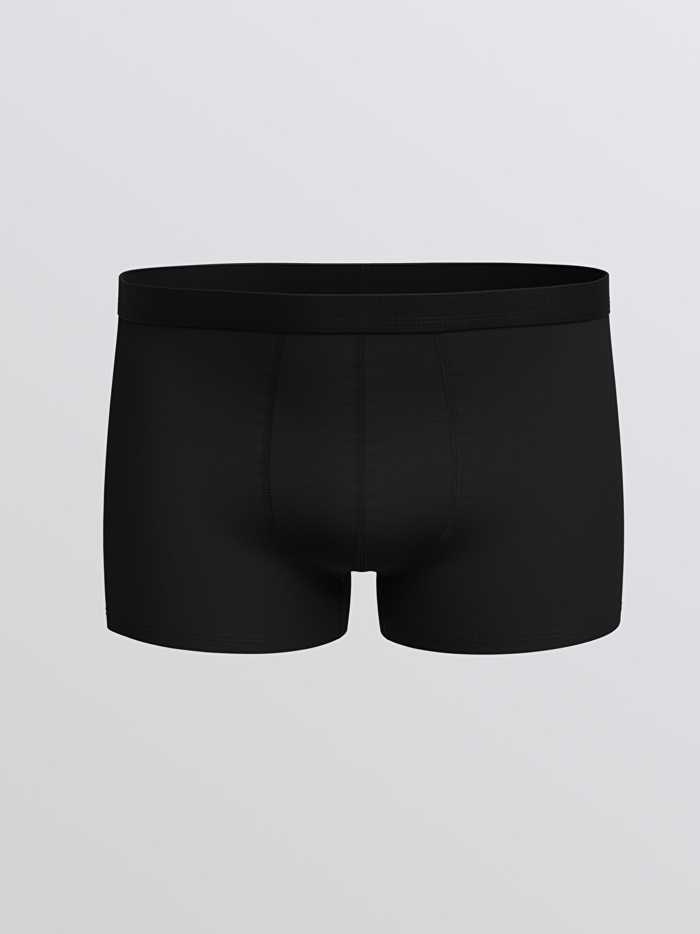Siyah Pamuklu Esnek Erkek Boxer