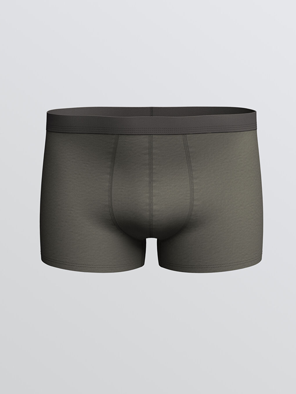 Gri Standart Kalıp Pamuklu Esnek Erkek Boxer