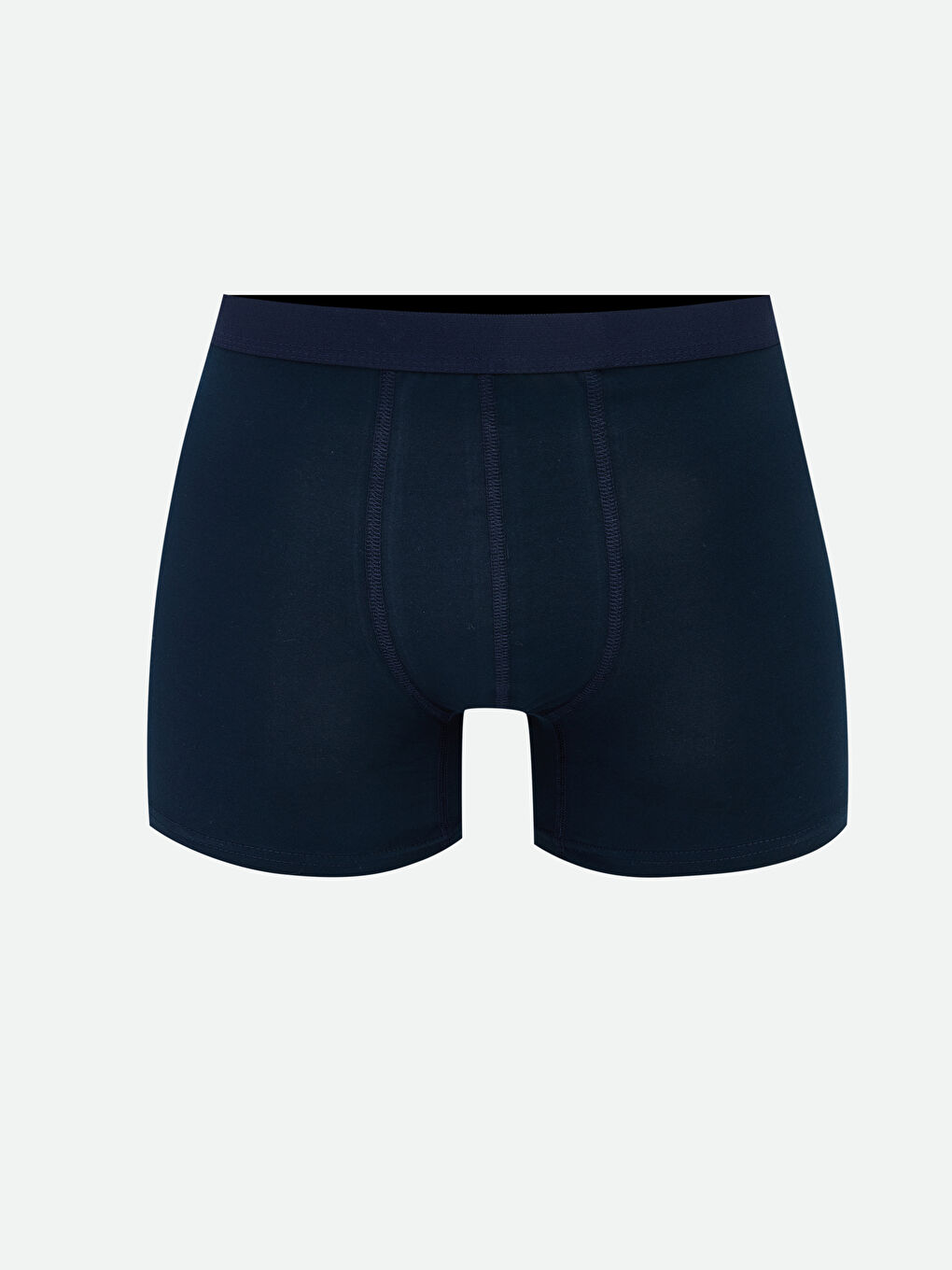 Lacivert Loose Fit Pamuklu Esnek Erkek Boxer 3'lü -1