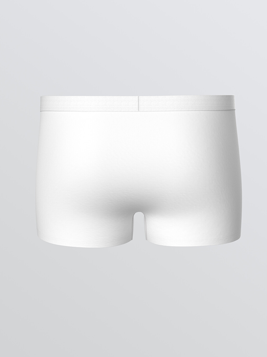 Beyaz Pamuklu Esnek Erkek Boxer-1