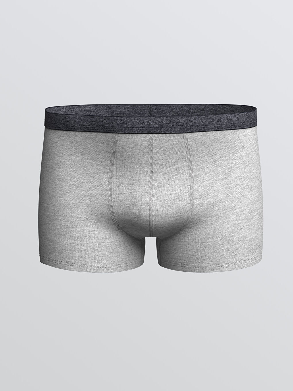 Antrasit Standart Kalıp Pamuklu Esnek Erkek Boxer 3'lü-2