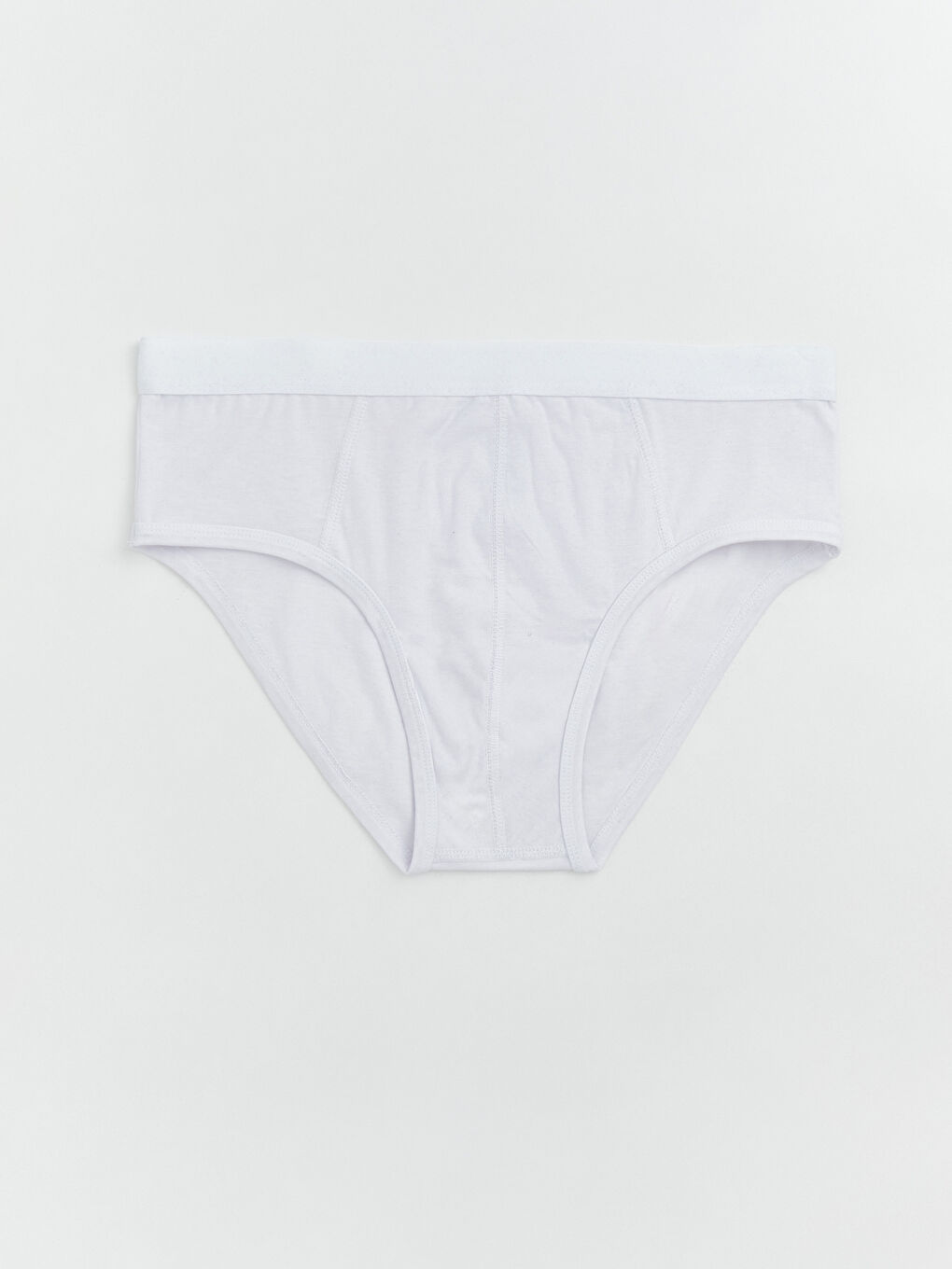 Beyaz Standart Kalıp Pamuklu Esnek Erkek Slip Boxer 3'lü-1