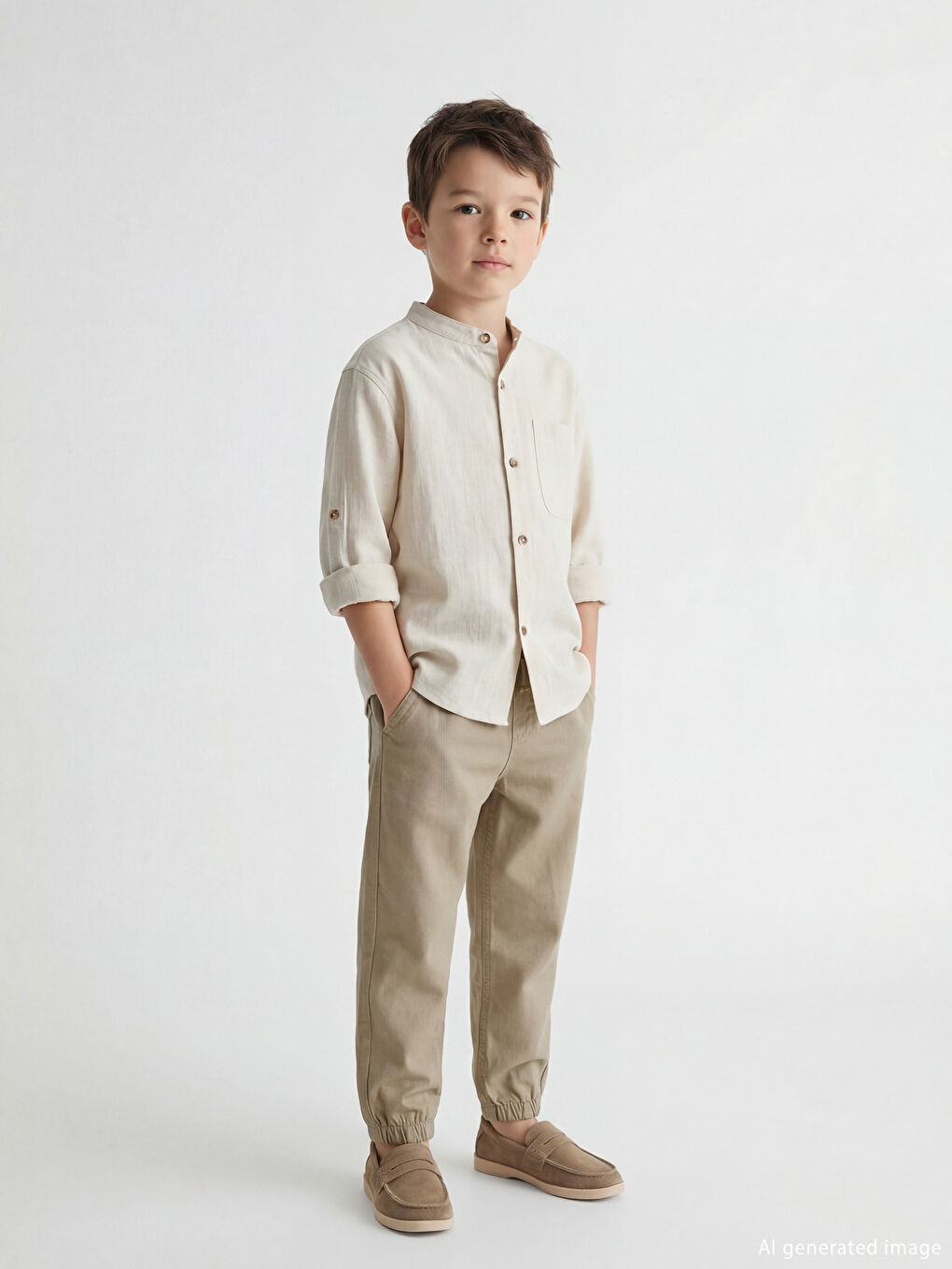 Ұлдарға арналған серпімді белдік шалбар