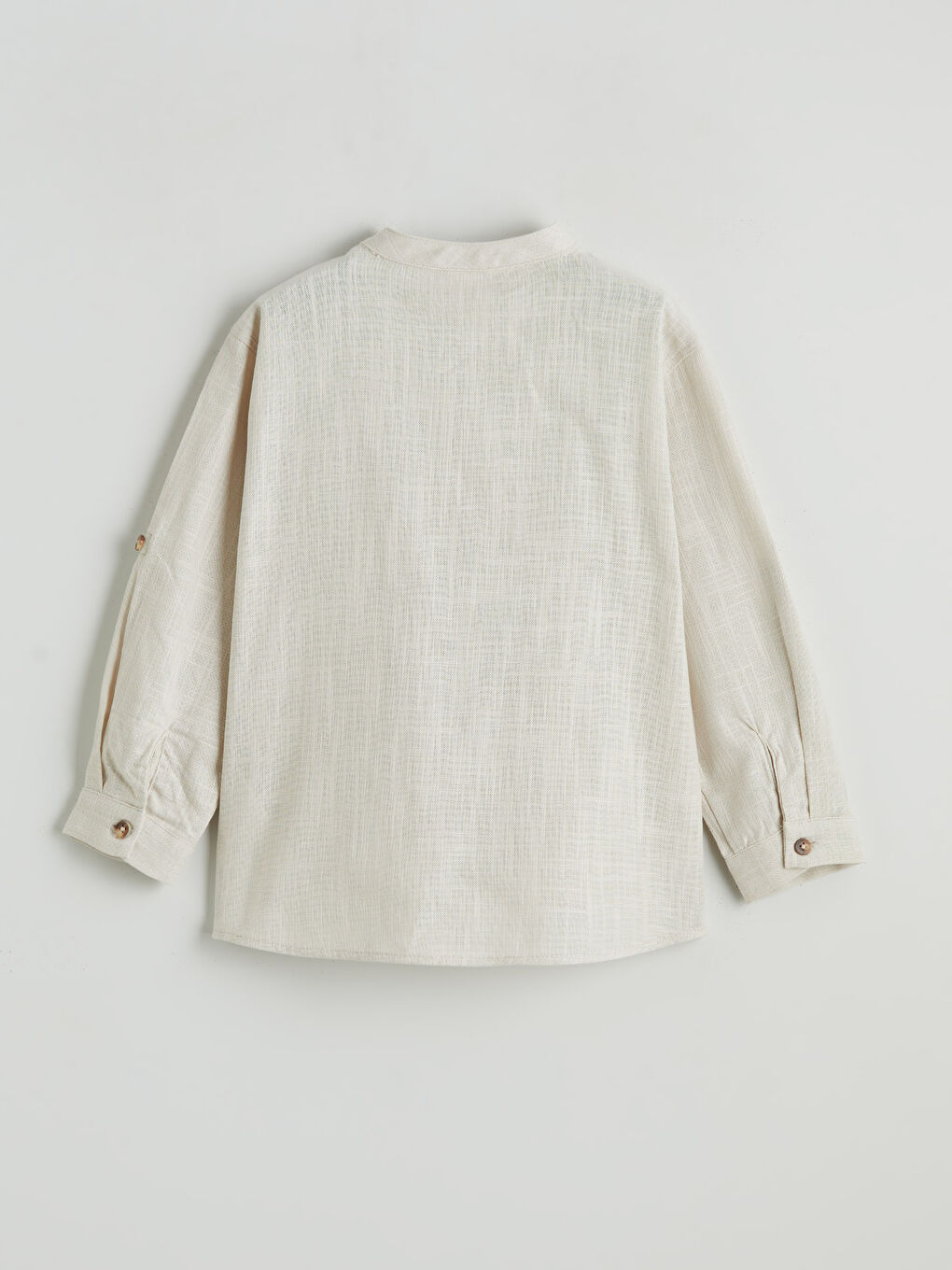 Gri Hakim Yaka Erkek Çocuk Gömlek-1