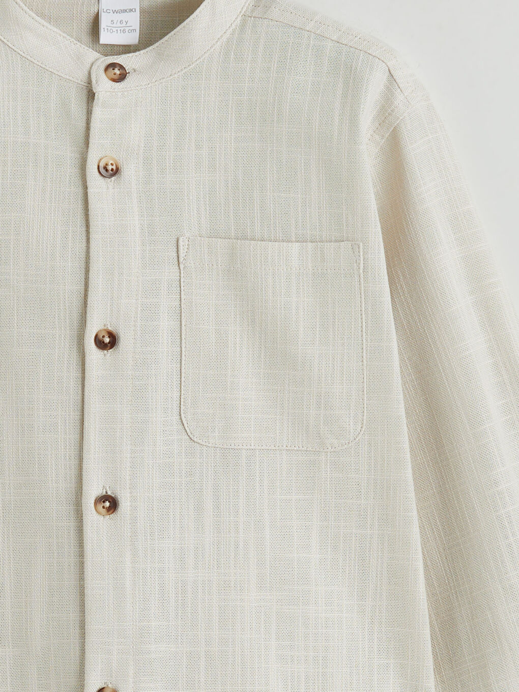 Gri Hakim Yaka Erkek Çocuk Gömlek-2