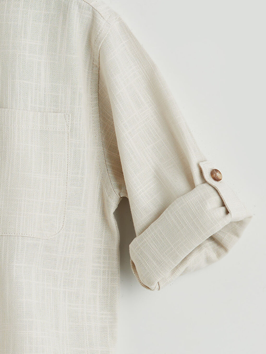 Gri Hakim Yaka Erkek Çocuk Gömlek-3