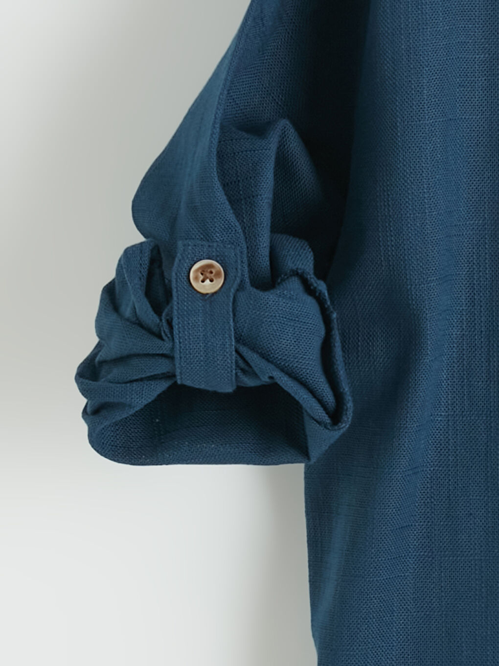 İndigo Hakim Yaka Erkek Çocuk Gömlek-2