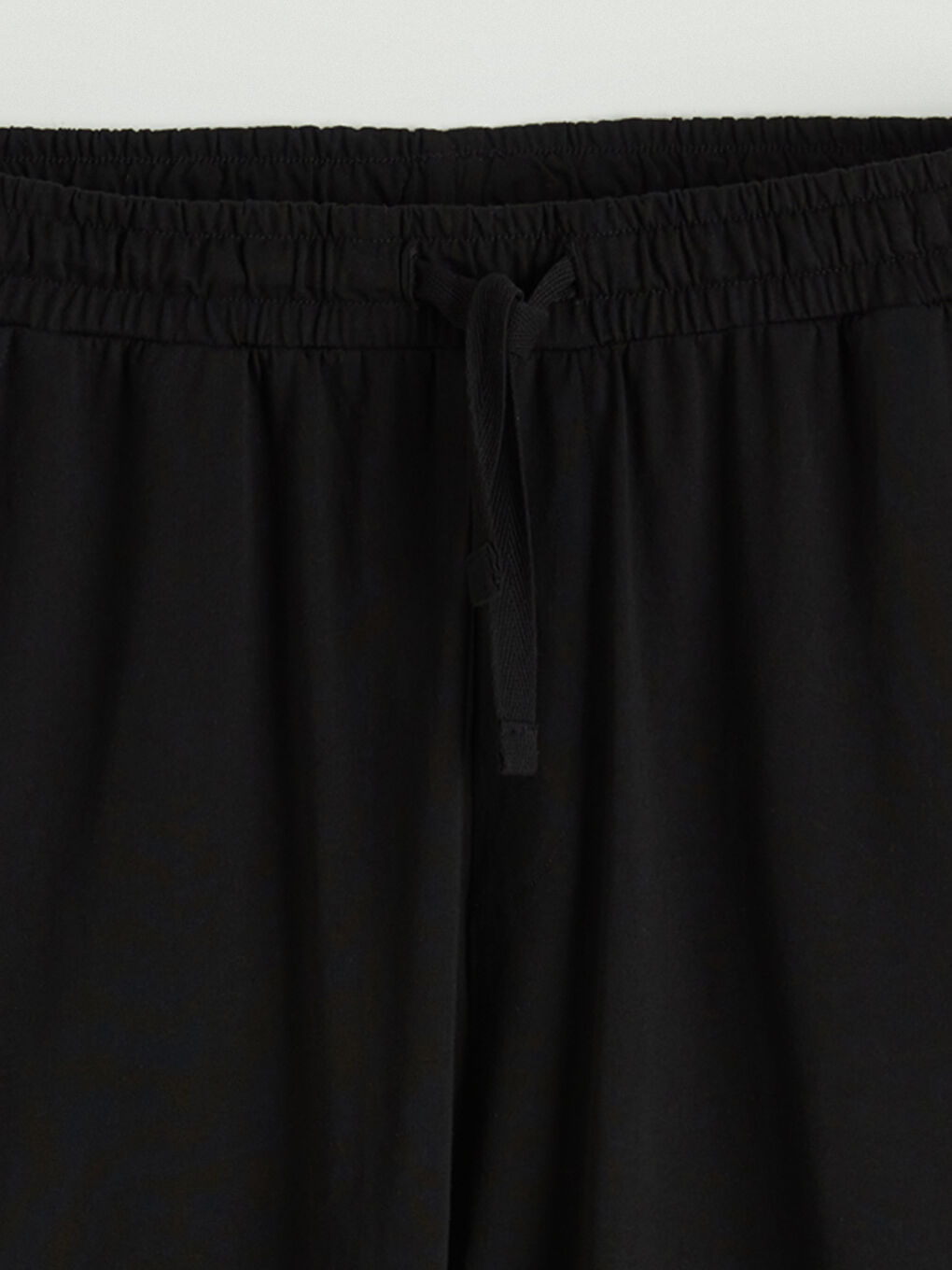 Siyah Slim Fit Erkek Pijama Alt Şort-5