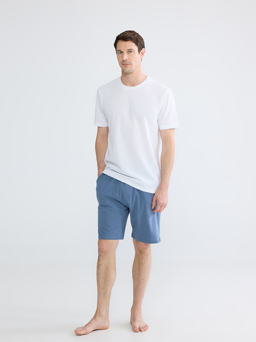 İndigo Slim Fit Erkek Pijama Alt Şort