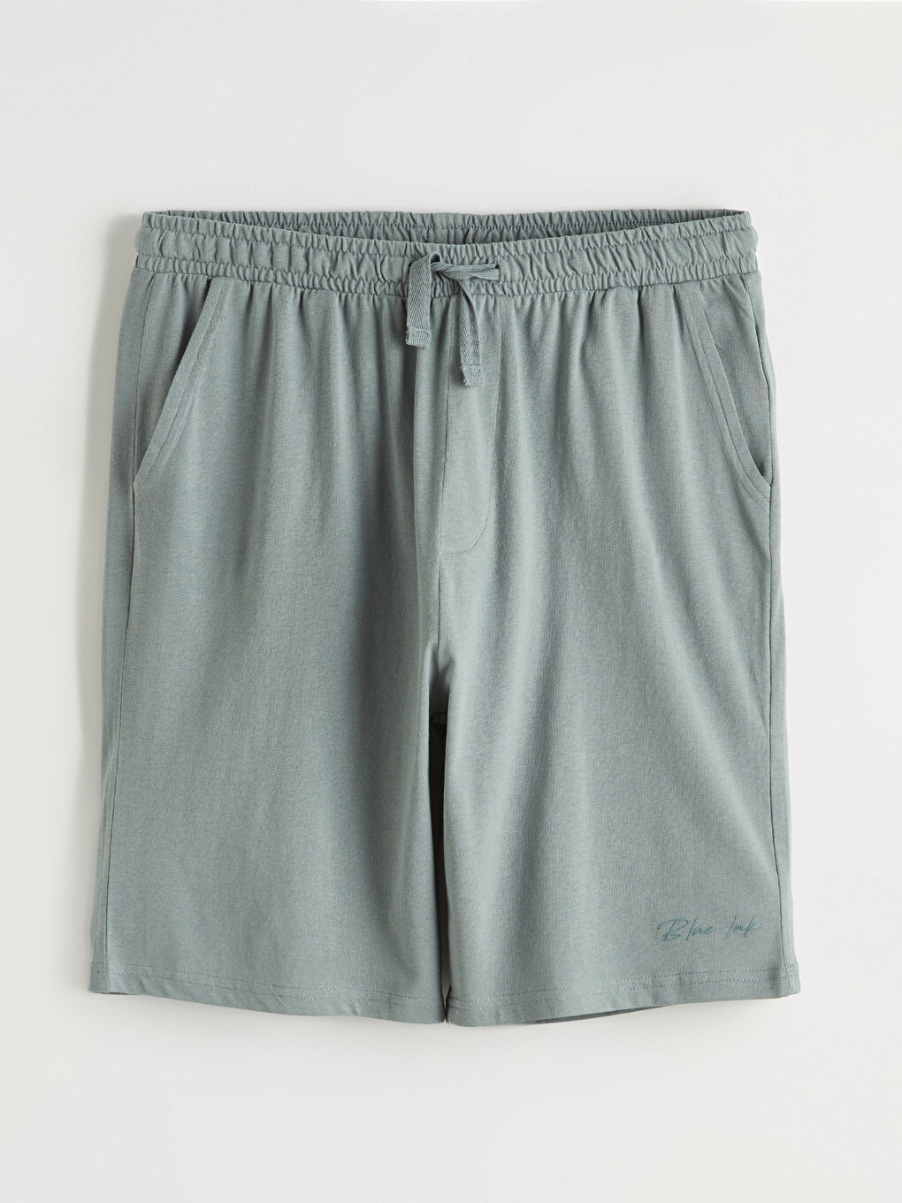 Mavi Slim Fit Erkek Pijama Alt Şort-4