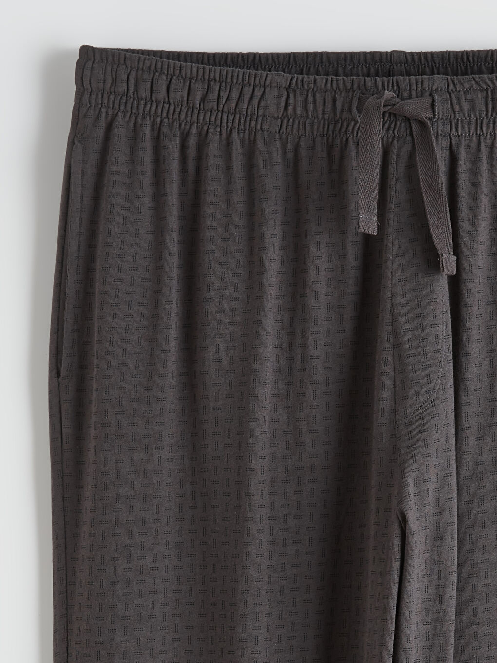 მამაკაცები შავი პიჟამა ქვედაბოლო-5