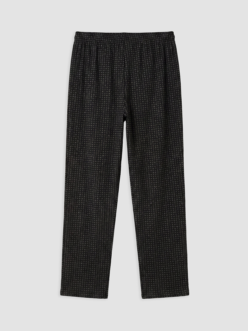 Siyah Desenli Erkek Pijama Alt-1