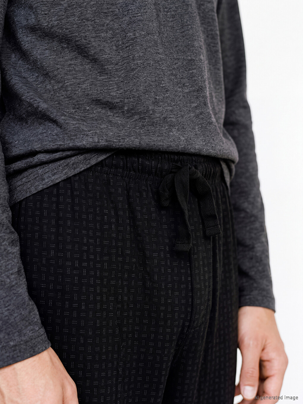 Patterned Men's Pyjamas Bottom-2