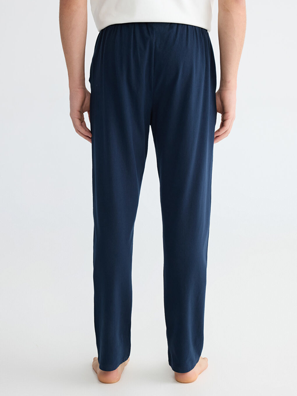 Lacivert Stamdart Kalıp Erkek Pijama Altı-3