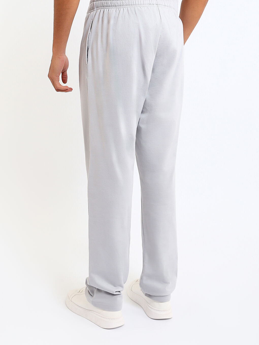 Gri Standart Kalıp Erkek Pijama Alt-4