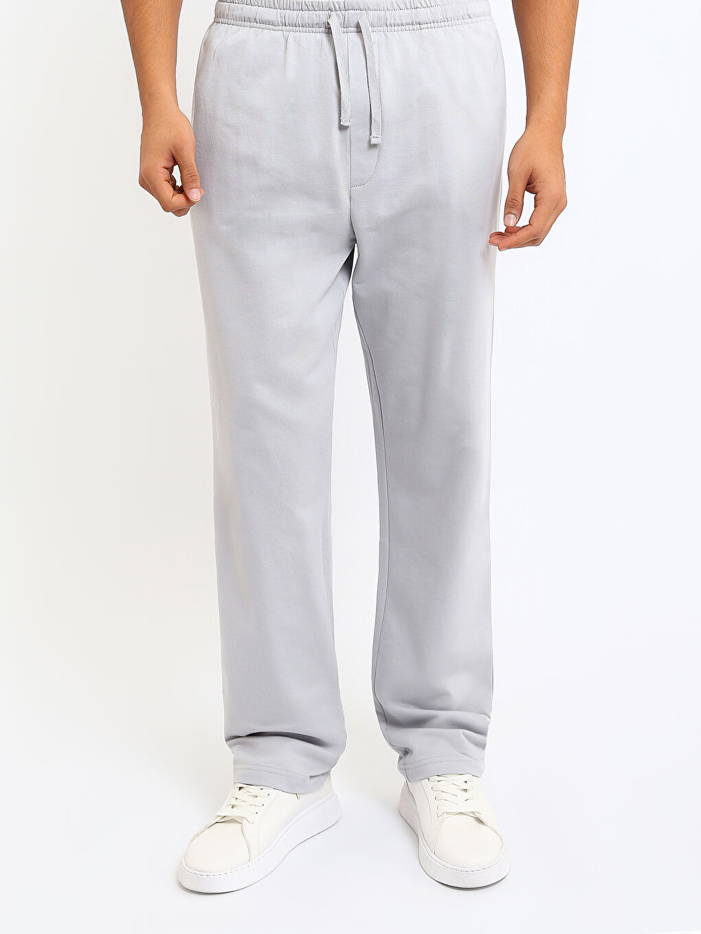 Gri Standart Kalıp Erkek Pijama Alt-1