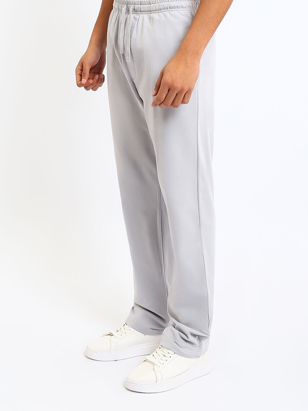 Gri Standart Kalıp Erkek Pijama Alt-3