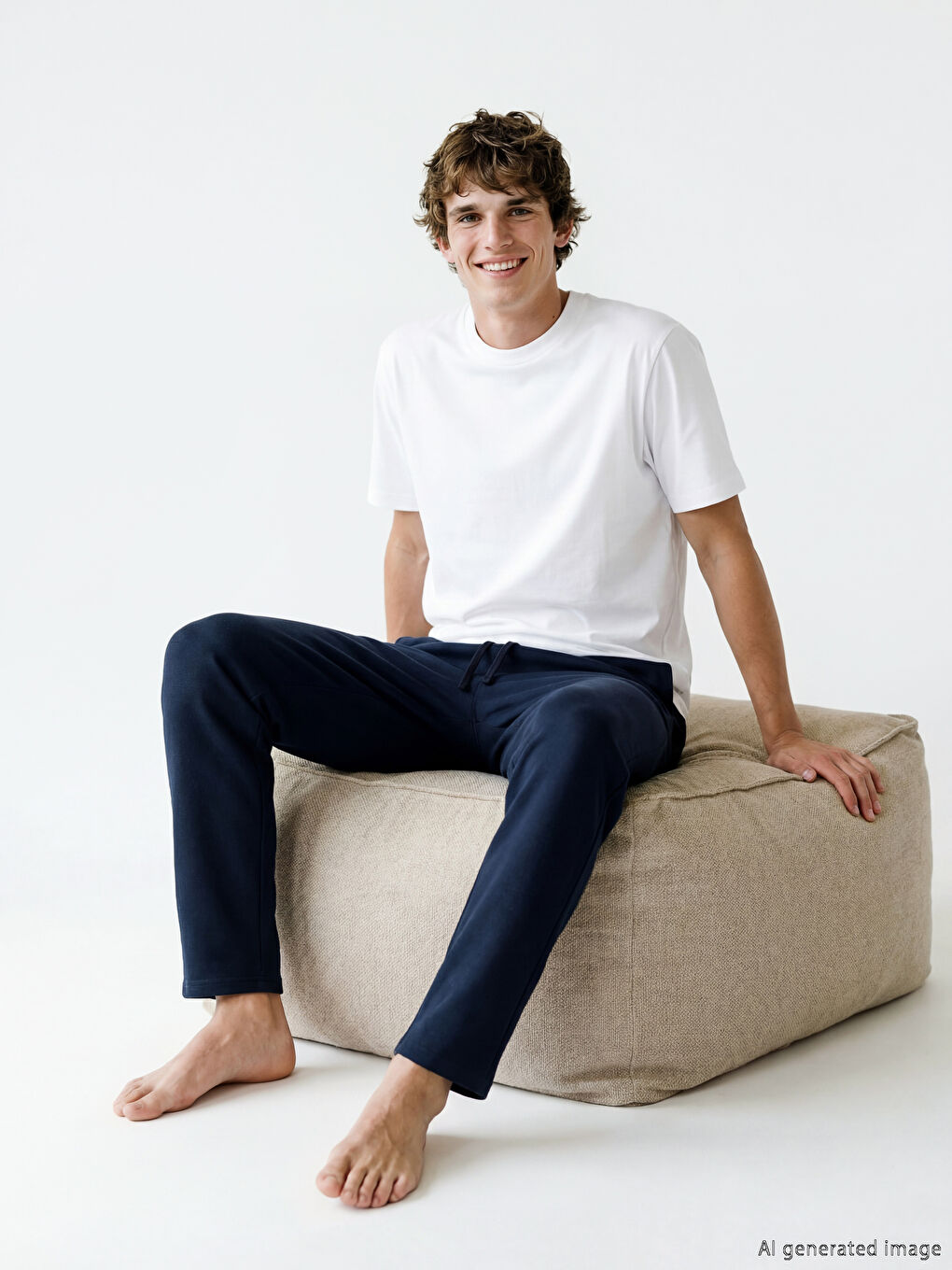 стандартты пішімді ерлерге арналған пижама шалбары