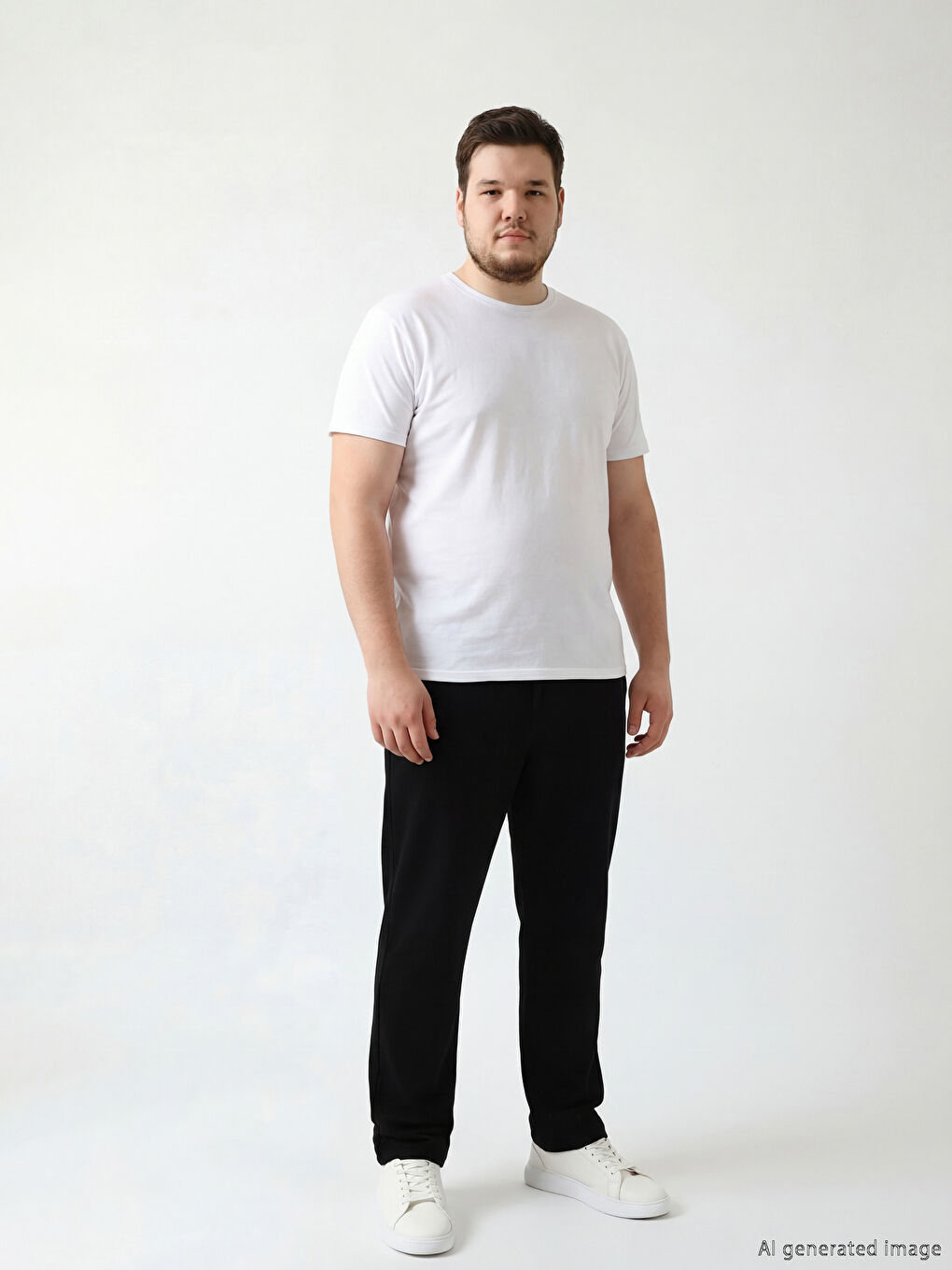 Siyah Standart Kalıp Erkek Pijama Alt-1