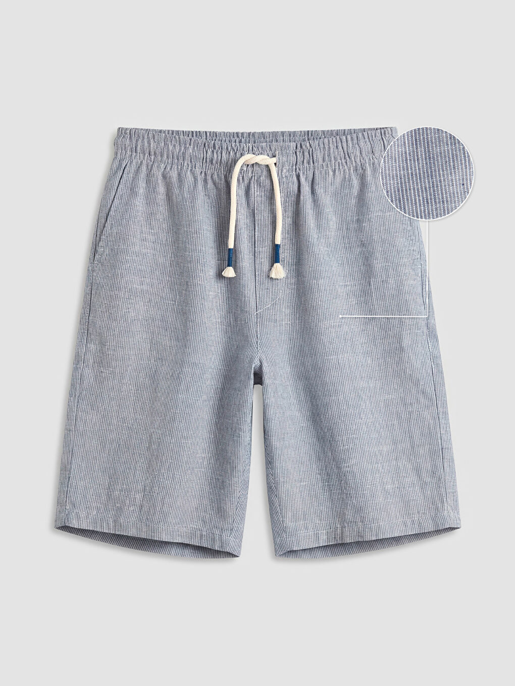 Lacivert Standart Kalıp Erkek Pijama Alt Şort-4