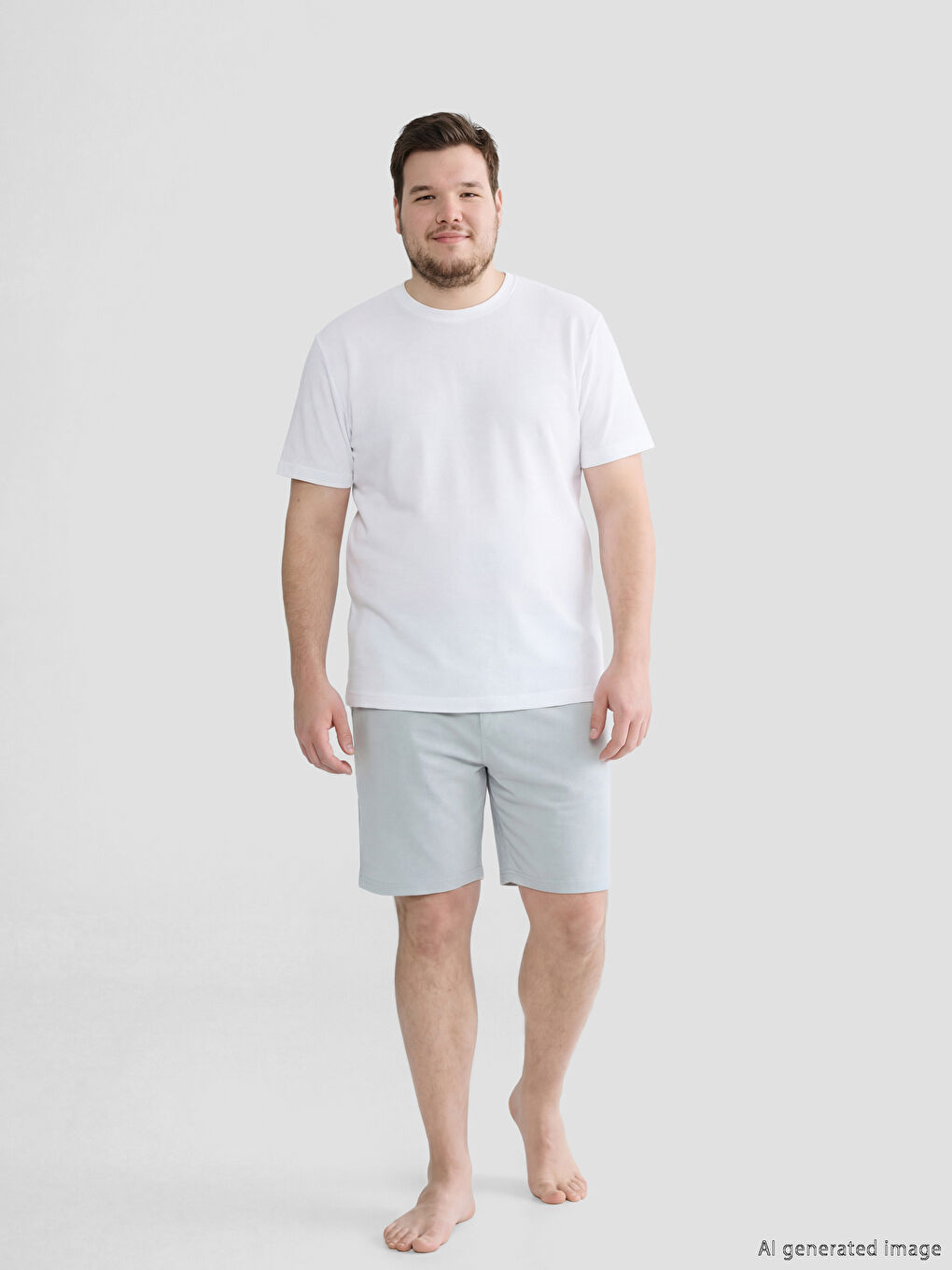 Standart Kalıp Erkek Pijama Alt Şort-1