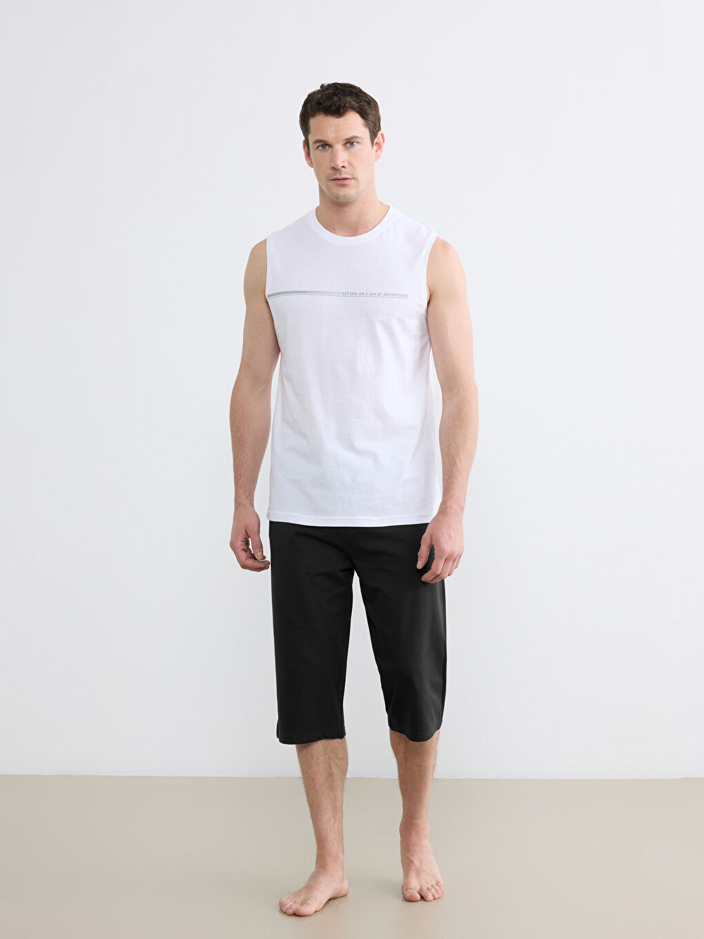 რეგულარული მორგების მამაკაცის პიჟამის ქვედაბოლო