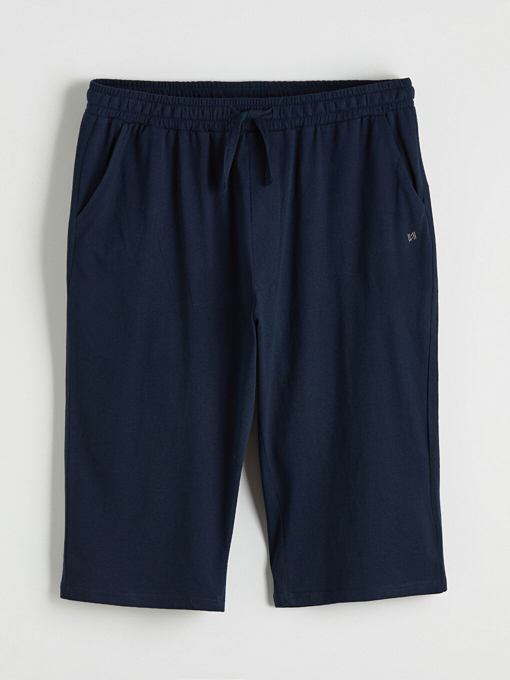 Lacivert Standart Kalıp Erkek Pijama Alt Şort-4