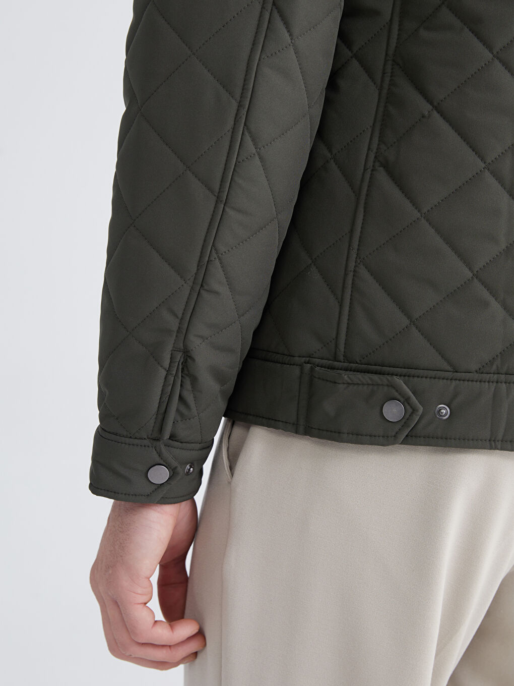 Палто с байкър яка, стандартна кройка за мъже-8