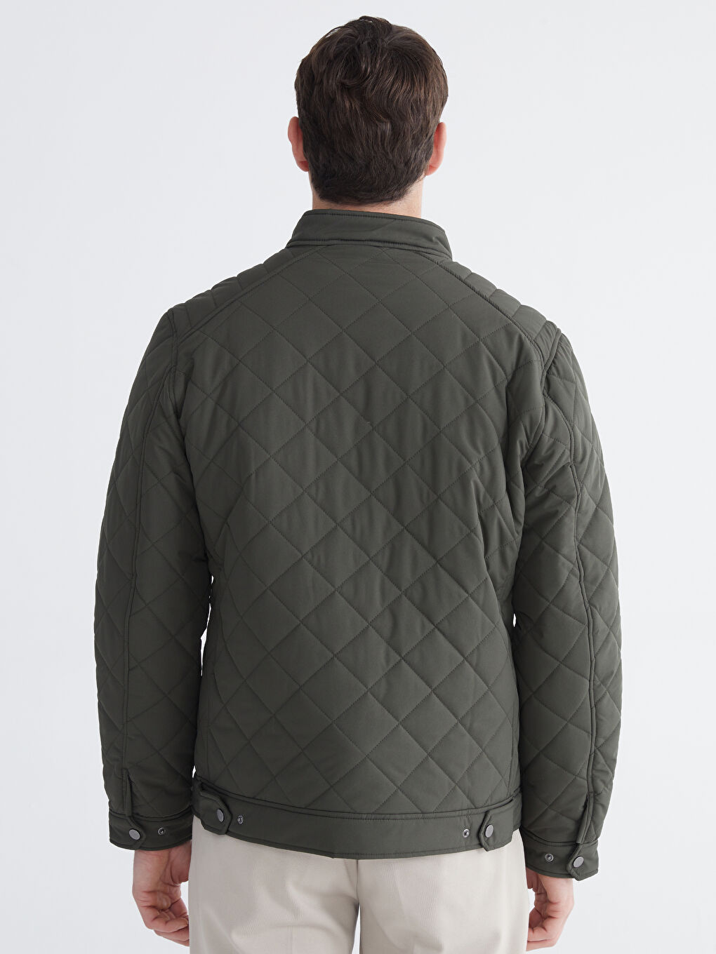 Палто с байкър яка, стандартна кройка за мъже-10