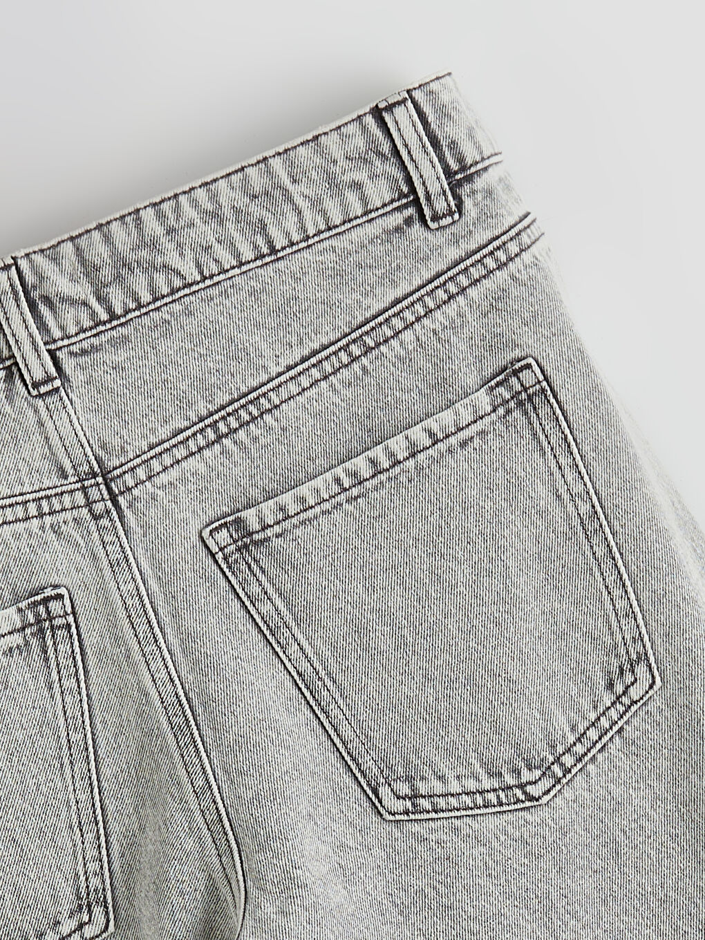 Hoch taillierte Baggy-Passform Damenjeans-5