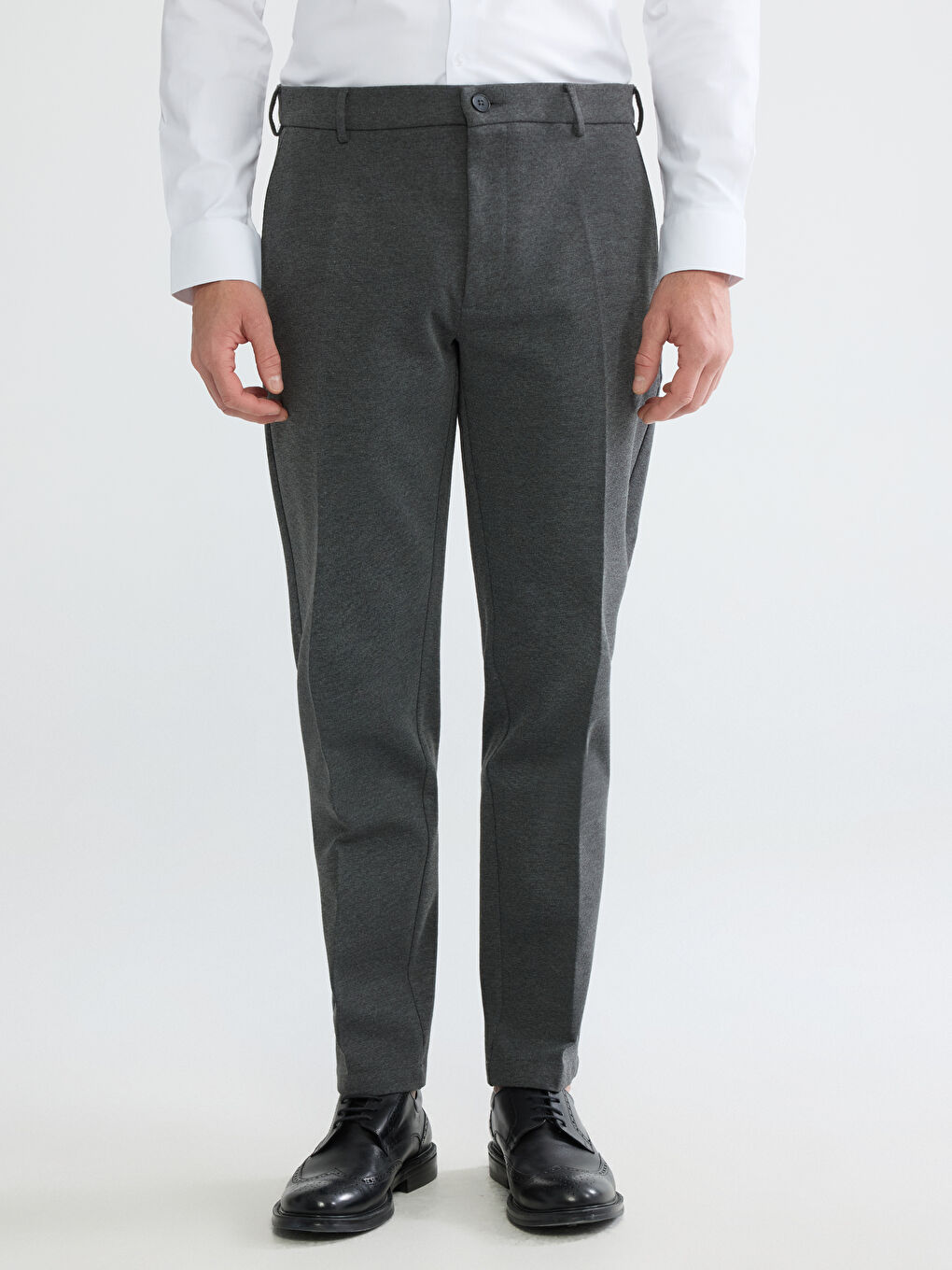 Gri Slim Fit Erkek Pantolon-1