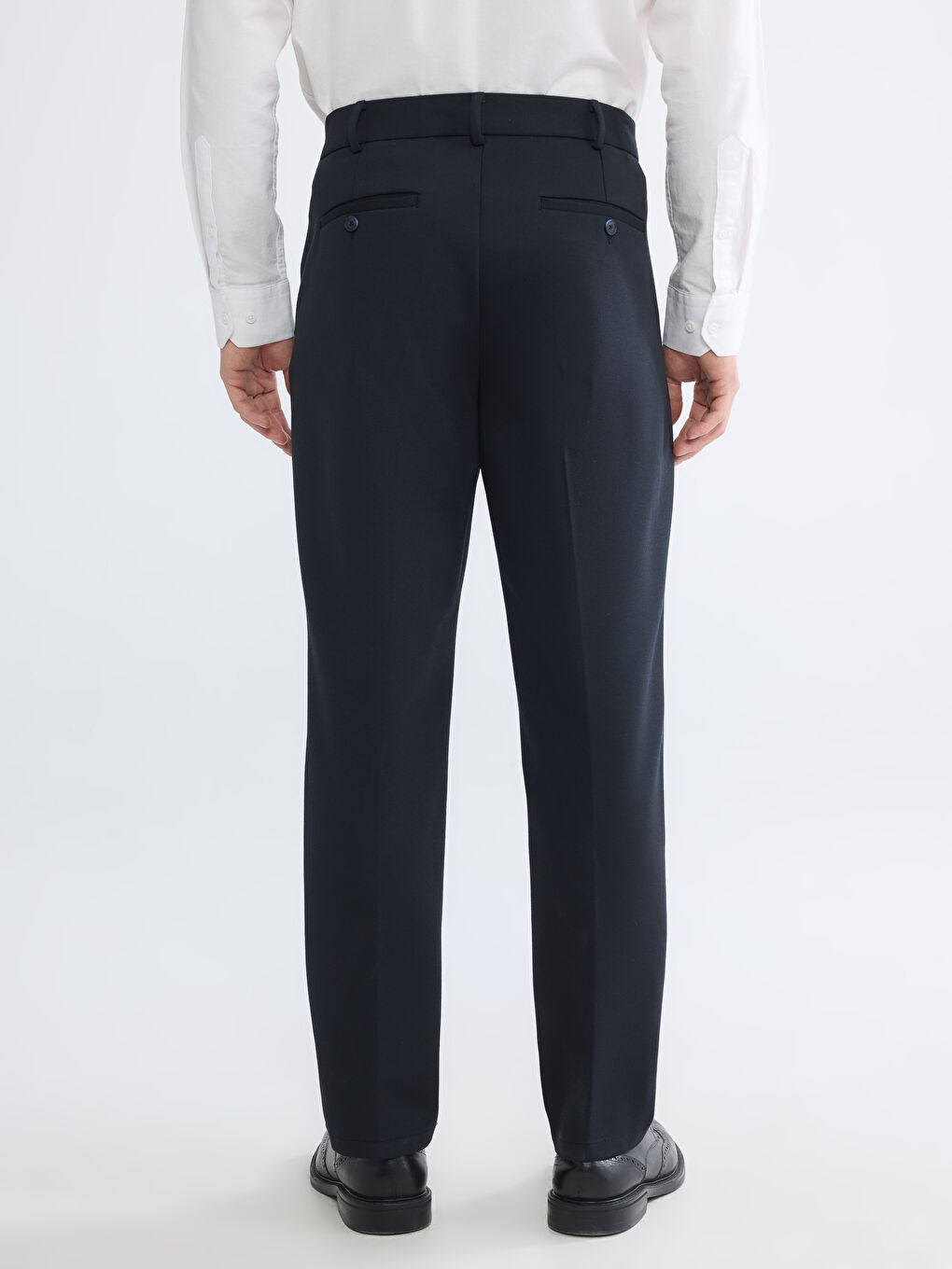 Lacivert Slim Fit Erkek Takım Elbise Pantolonu-3