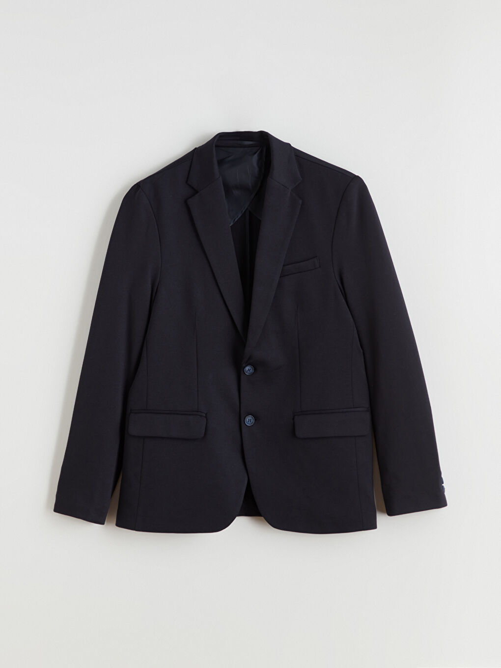 Lacivert Dar Kalıp Erkek Blazer Ceket-4