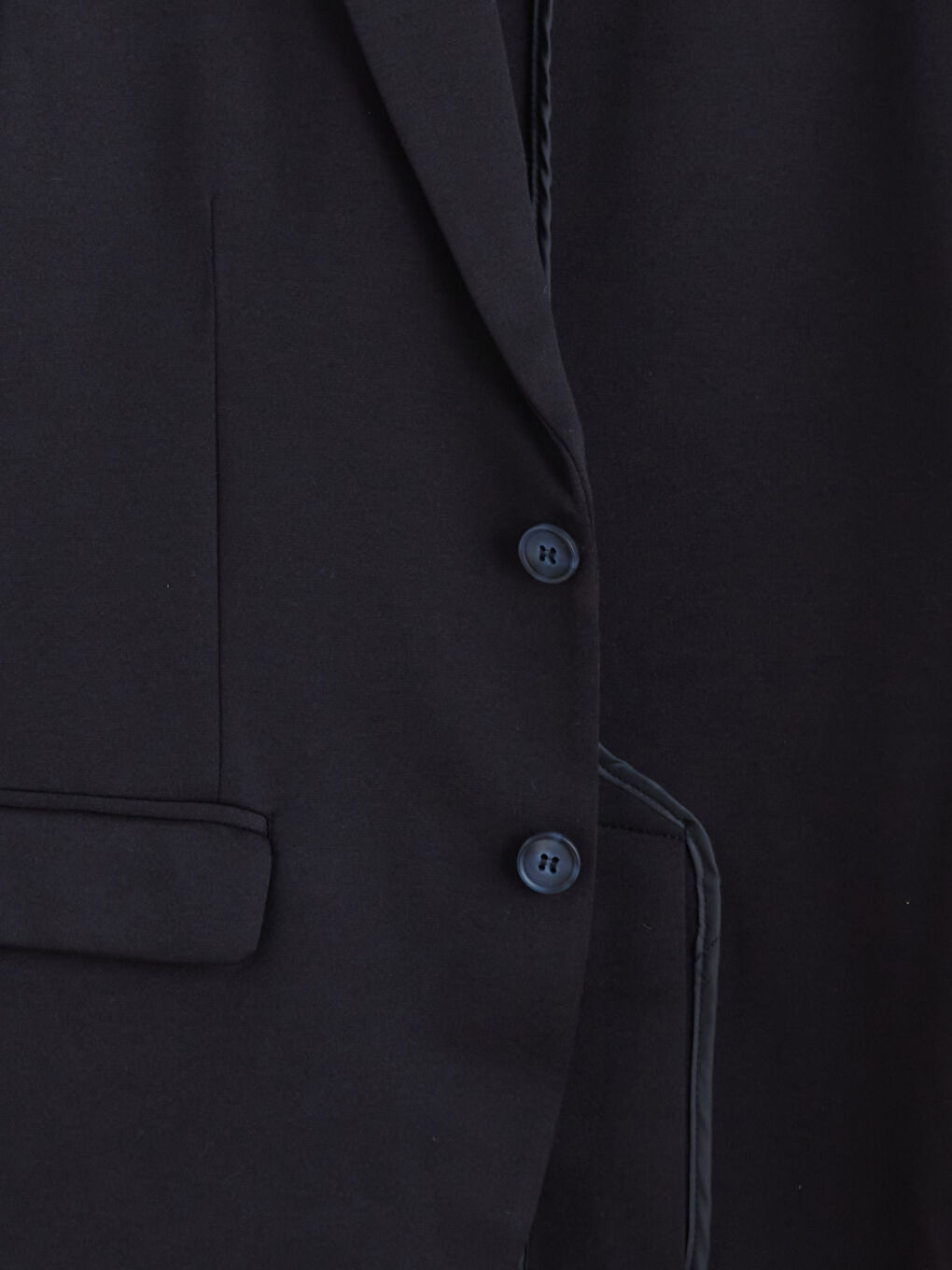 Lacivert Dar Kalıp Erkek Blazer Ceket-5