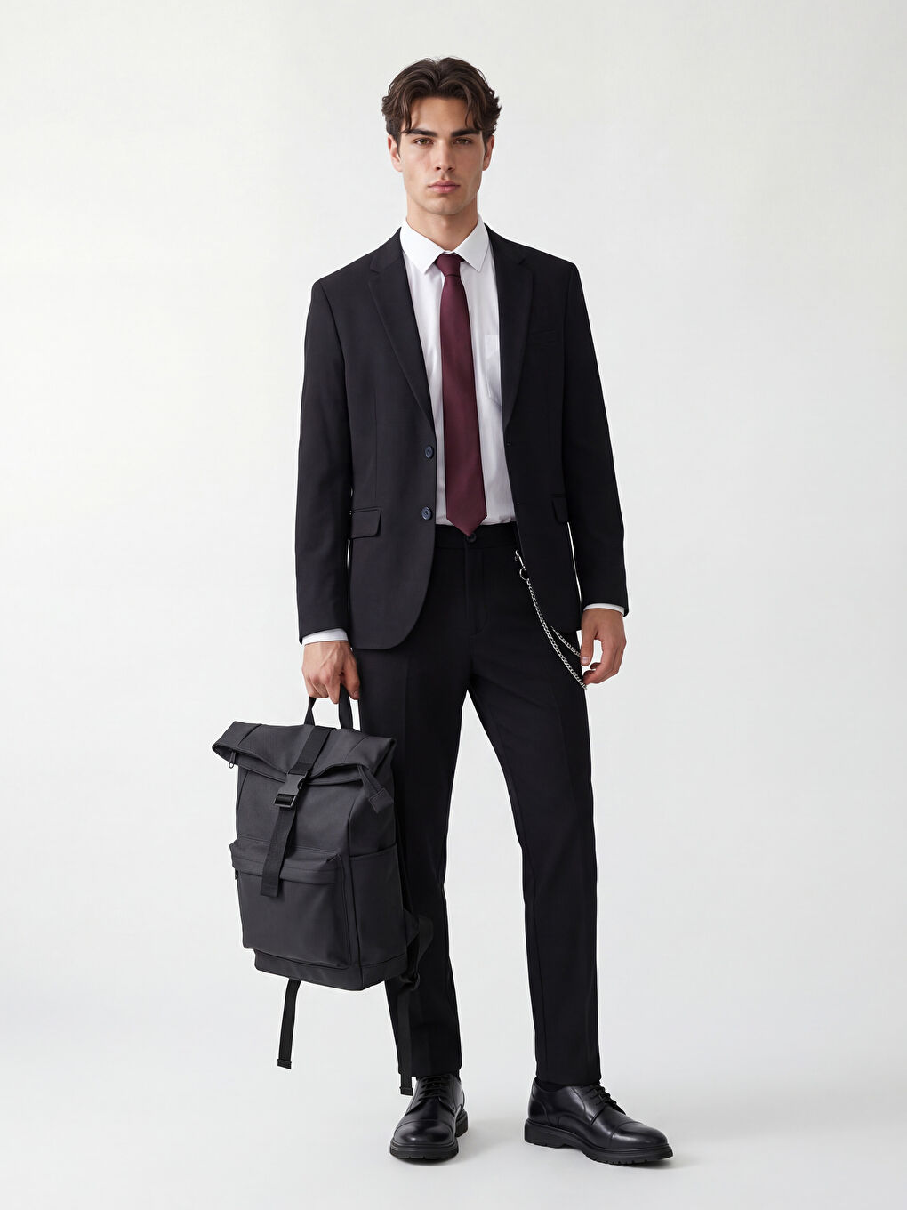 Lacivert Dar Kalıp Erkek Takım Elbise Ceketi