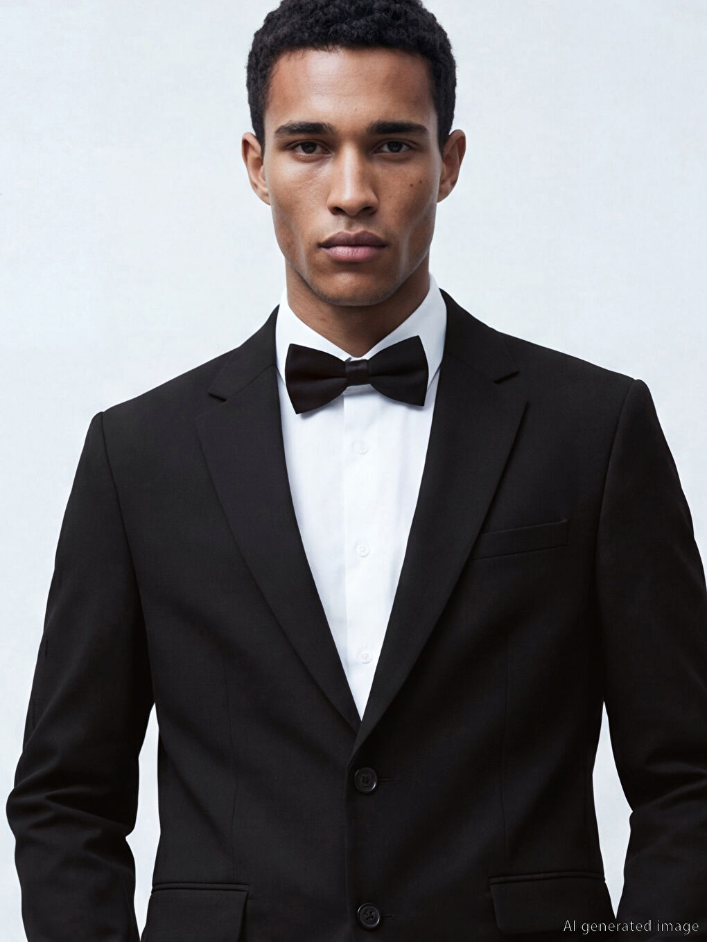 Siyah Standart Kalıp Erkek Takım Elbise Ceketi-4