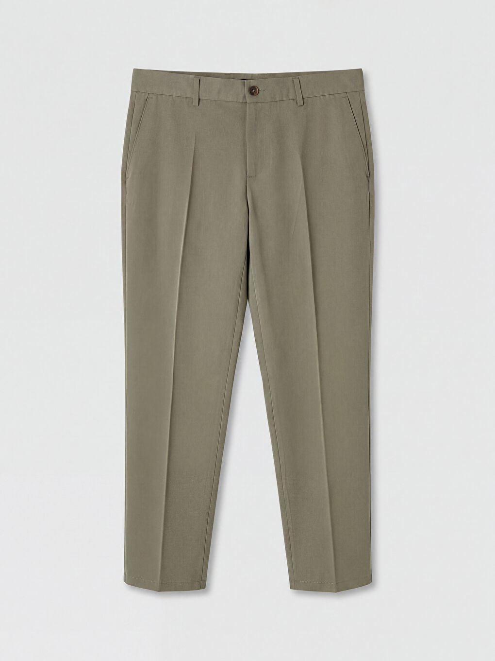 Yeşil Regular Fit Gabardin Erkek Takım Elbise Pantolonu