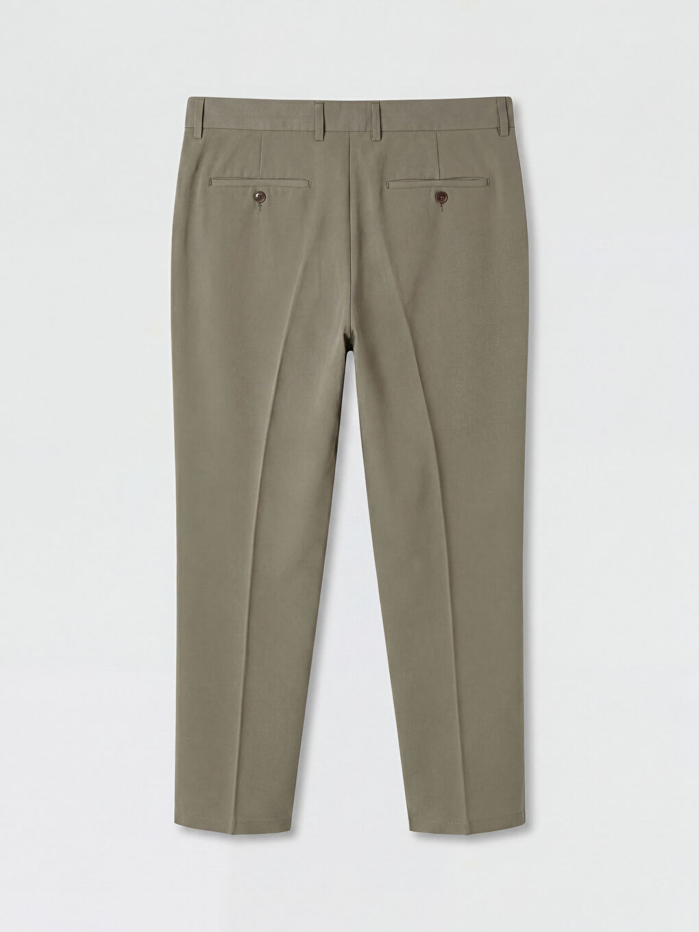 Yeşil Regular Fit Gabardin Erkek Takım Elbise Pantolonu-1