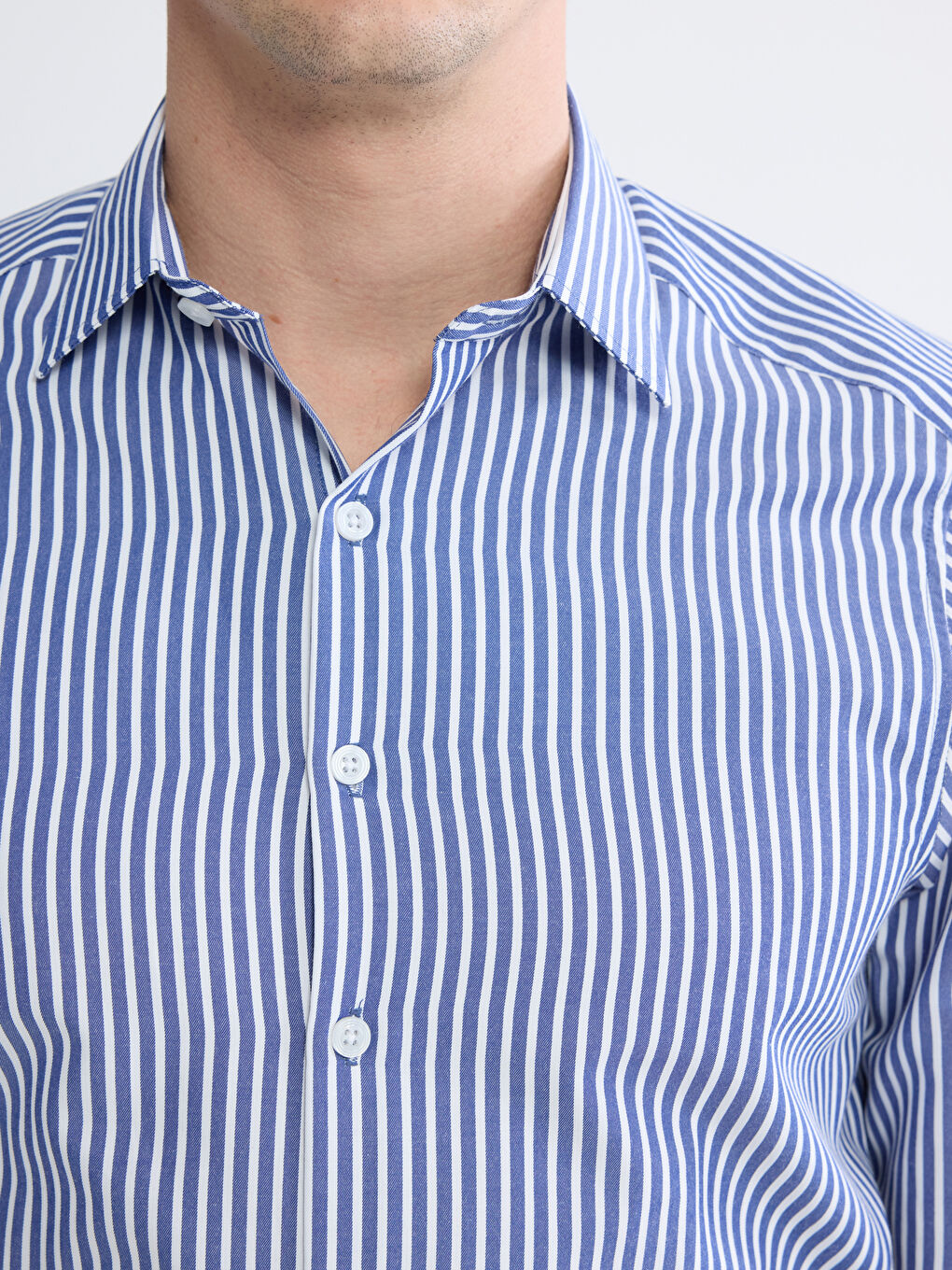 Slim Fit Striped Men's Shirt-2