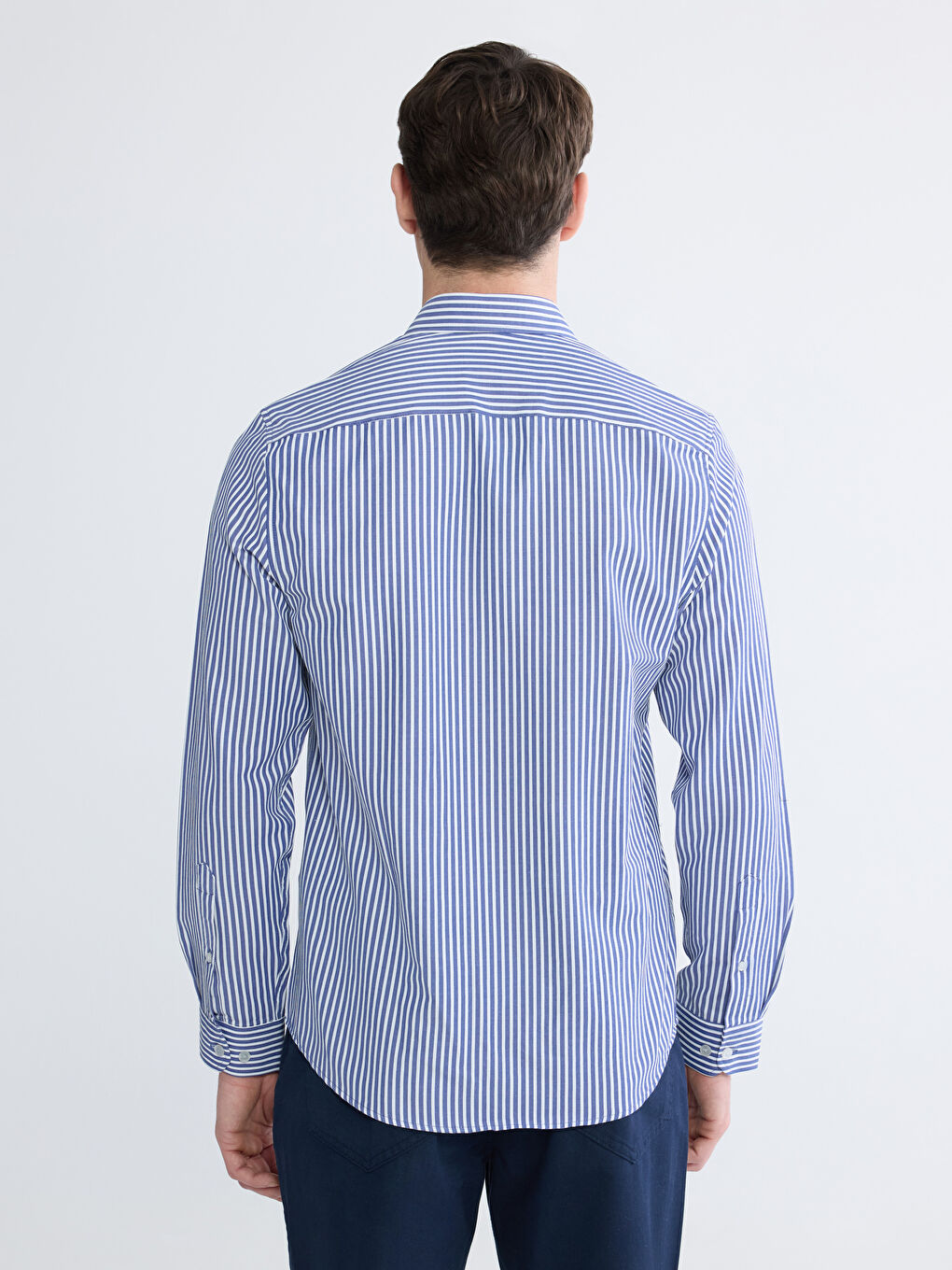 Slim Fit Striped Men's Shirt-3